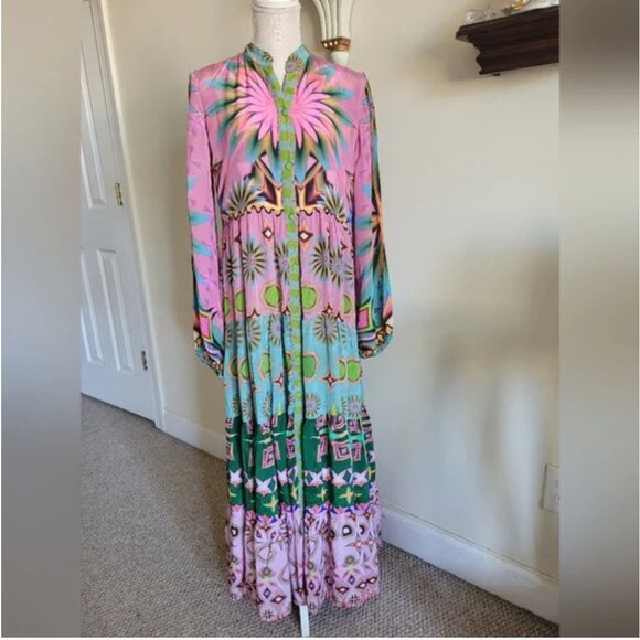 Anthropologie Button Down Maxi Dress size XS - Picture 5 of 10